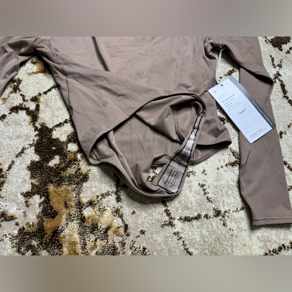 2 for $40//NWT lululemon Taupetastic Long-Sleeve Bodysuit - Picture 7 of 7